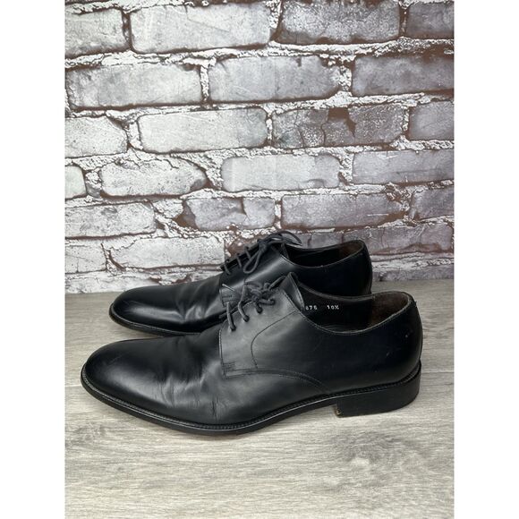 To Boot New York Adam Derrick Black Leather Derby Dress Shoes Men Sz 10.5M US/44 main image 12